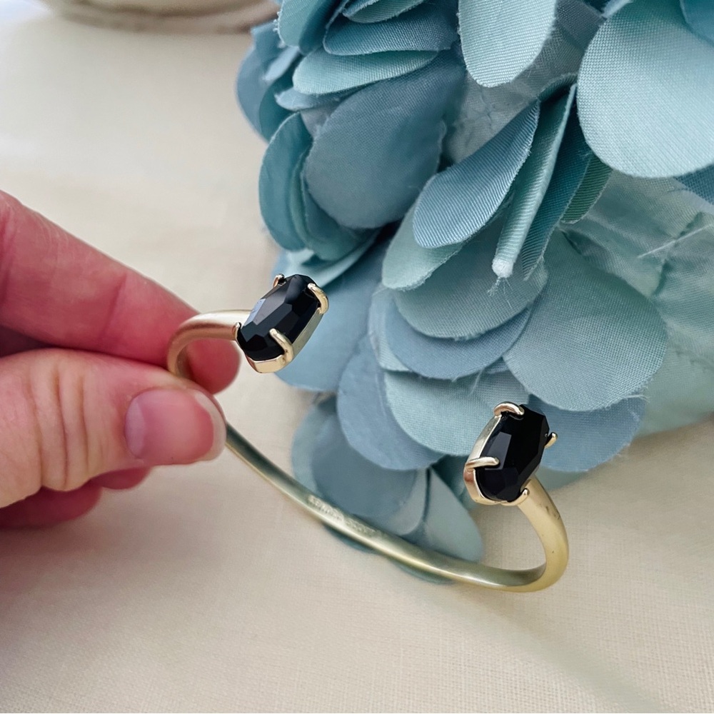 EUC-Edie Black and Gold Cuff Bracelet